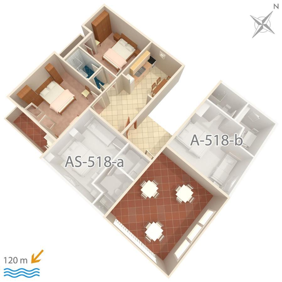 Apartment Podgora 518A Esterno foto